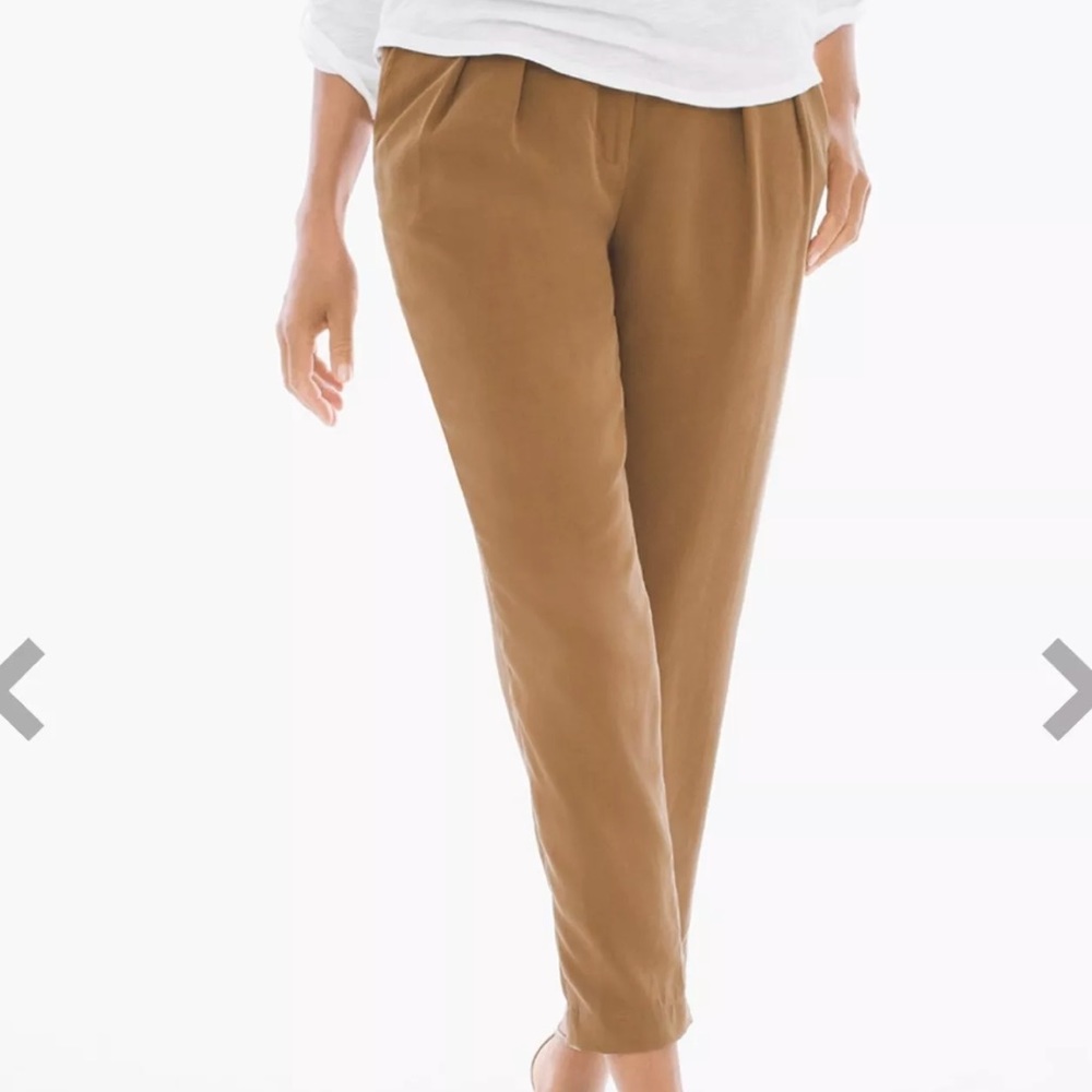 🆕 Chico’s Pants Skimmer Soft Tencel Pleated Crop